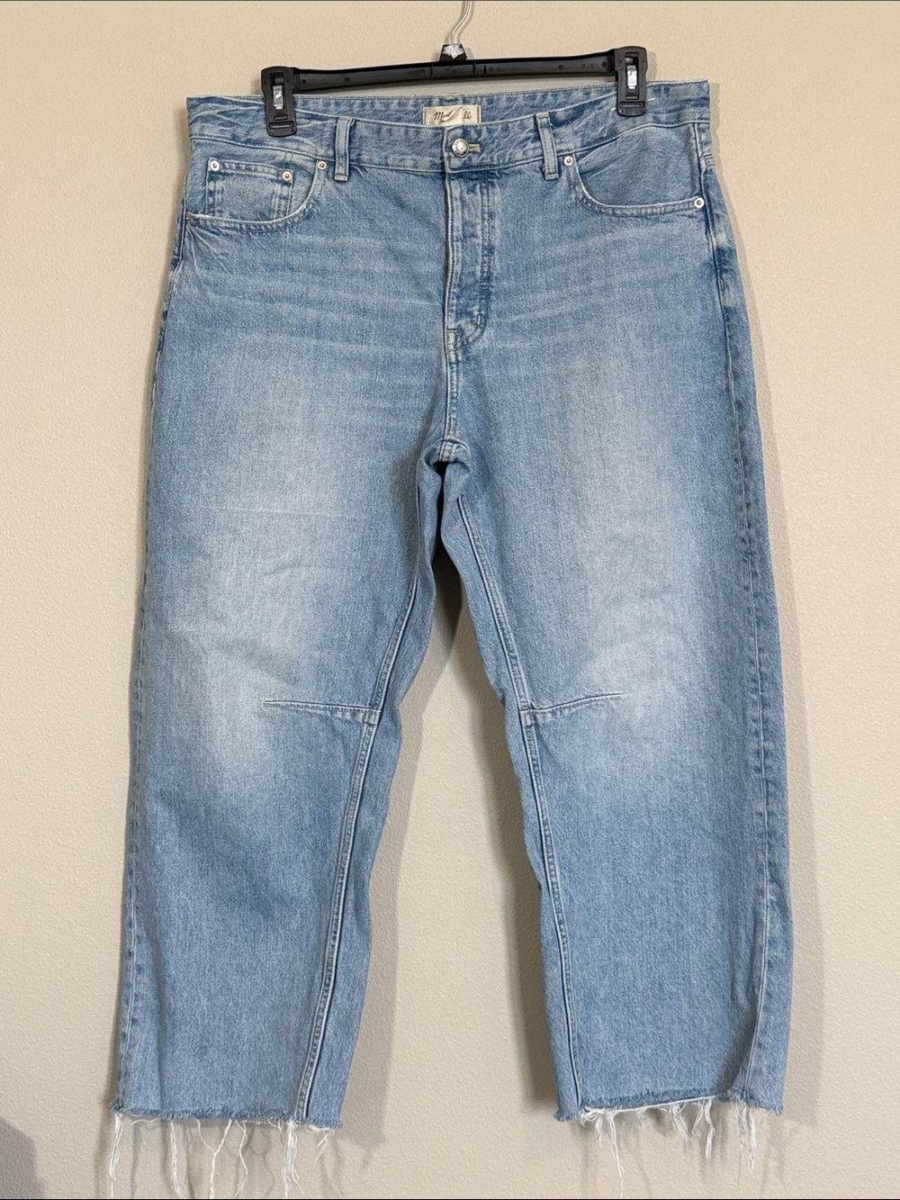 Madewell The Darted Barrel-Leg Jeans, size 32